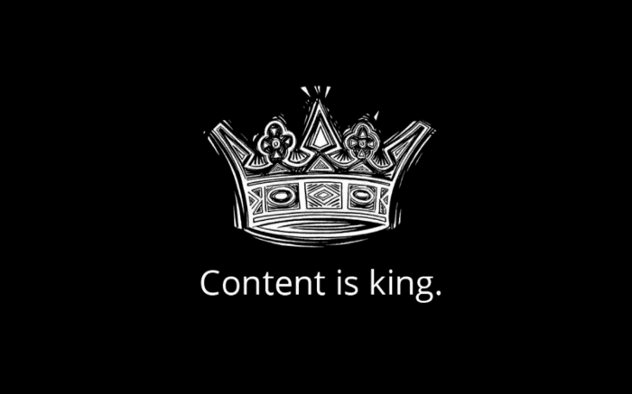 Content is king, even for blockchain projects